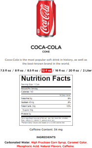 Coke Nutrition Facts