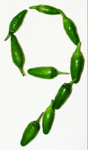 Nine Jalapenos